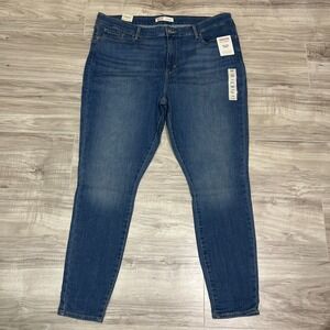 Signature Levi Strauss Women Mid Rise Skinny Leg Blue Jean 20M
